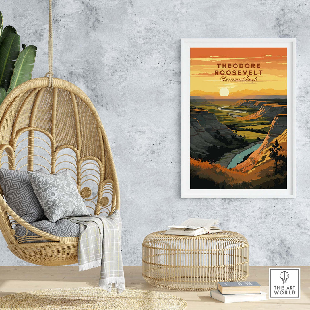 Theodore Roosevelt National Park Art Print