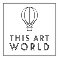 This Art World Logo in Black and White