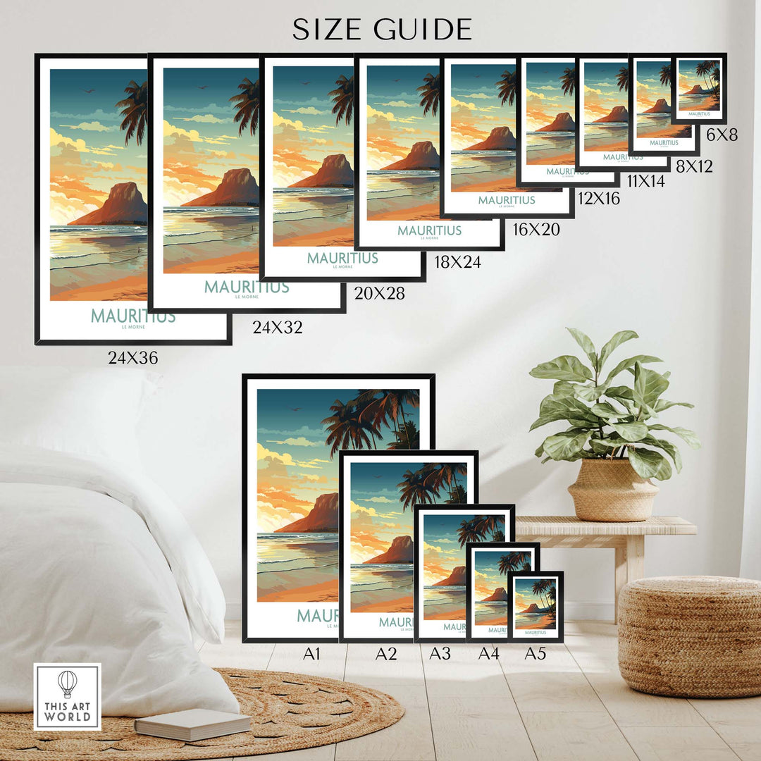 Mauritius Le Morne Print