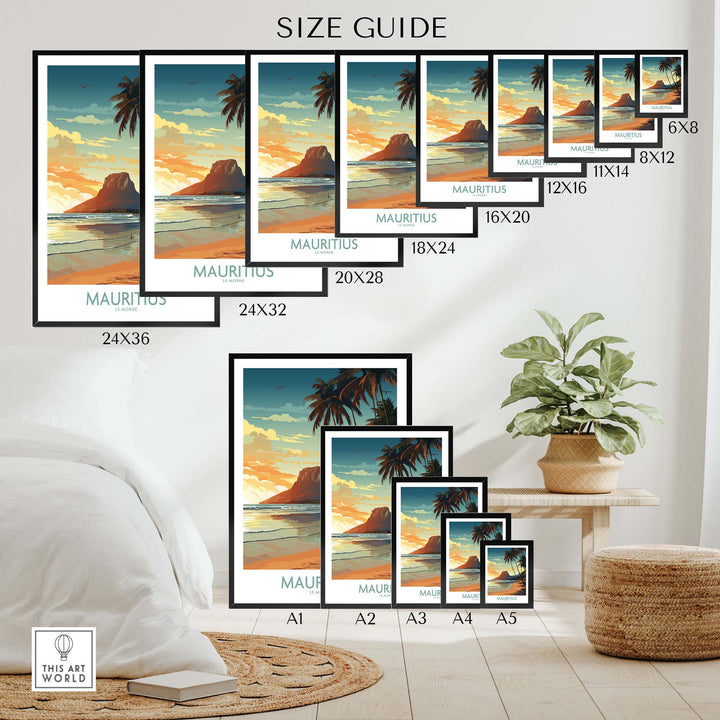 Mauritius Le Morne Print