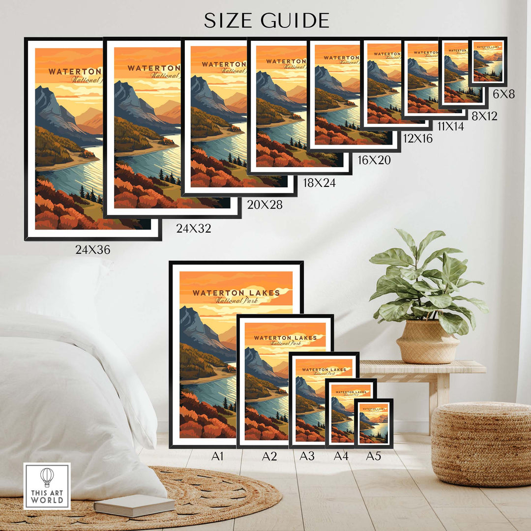 Waterton Lakes National Park Art Print