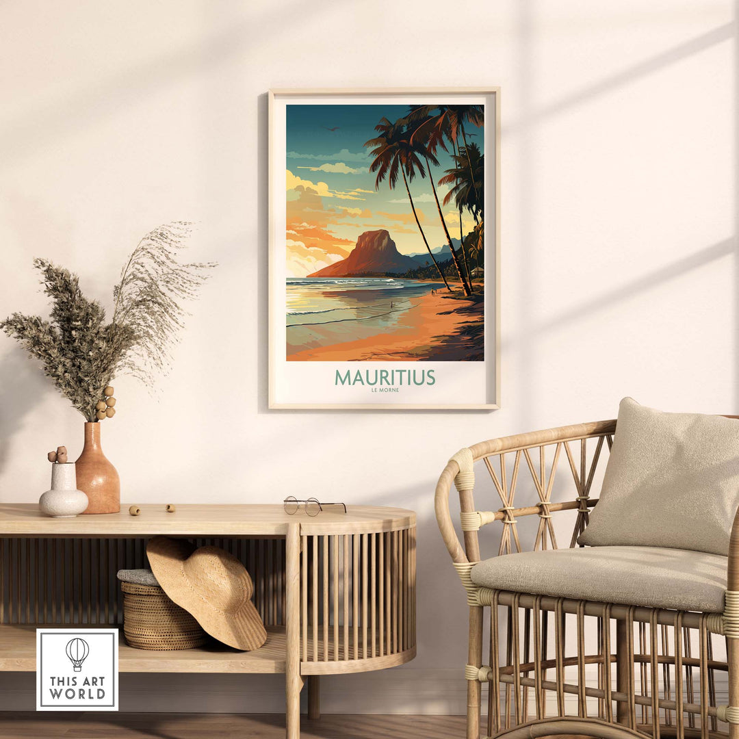 Mauritius Le Morne Print