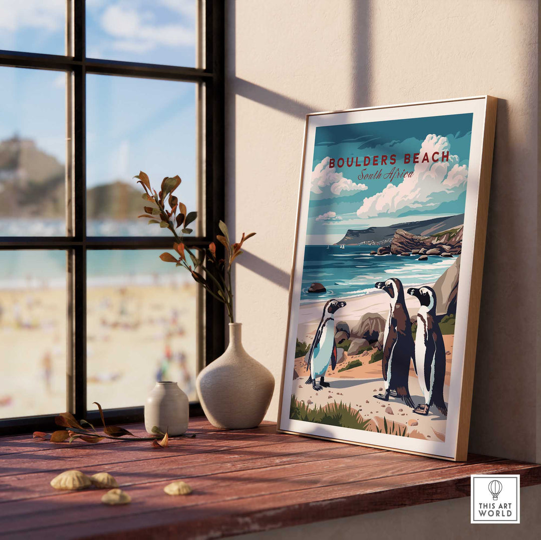 Boulders Beach Art Print-This Art World