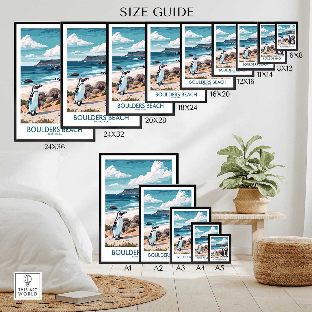 Boulders Beach Poster-This Art World