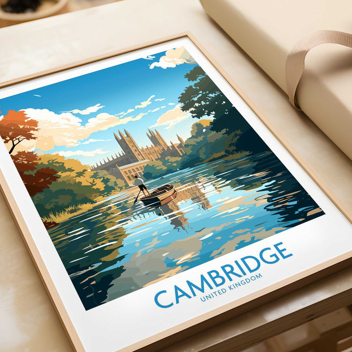 Cambridge Travel Poster - United Kingdom-This Art World