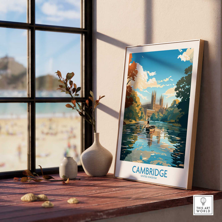 Cambridge Travel Poster - United Kingdom-This Art World