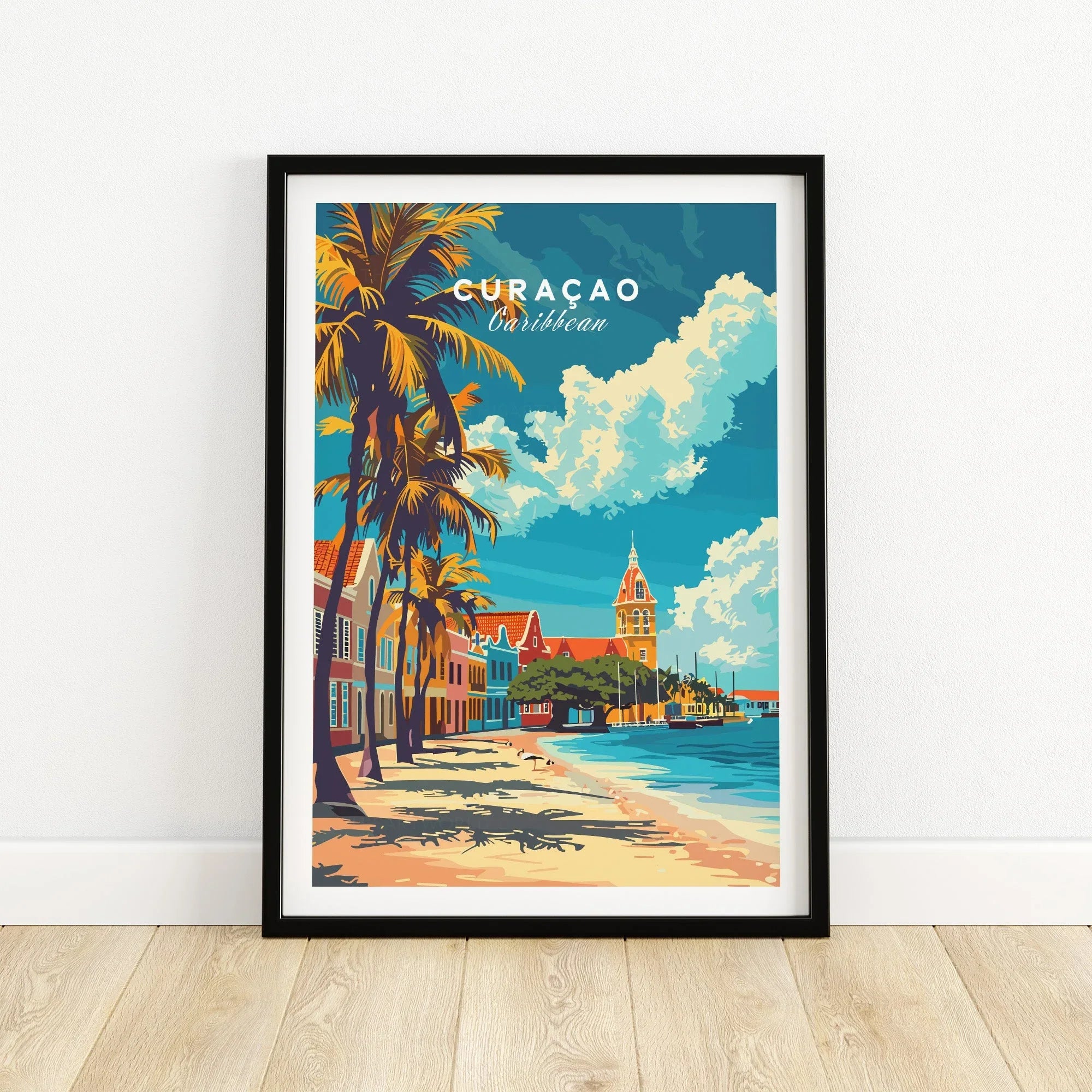 Curacao Travel Poster | Capture Caribbean Beauty – This Art World