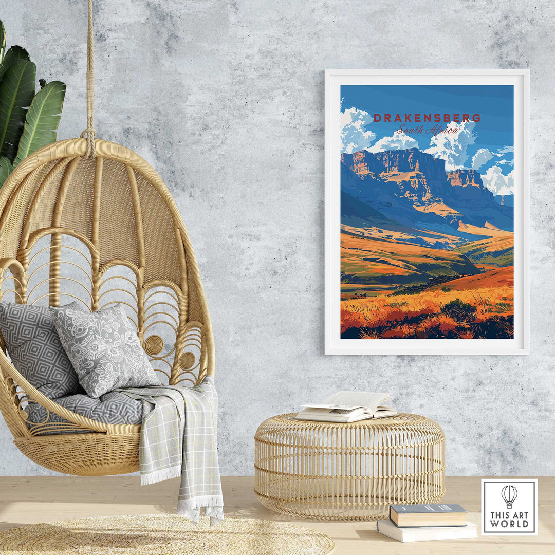 Drakensberg South Africa Poster-This Art World