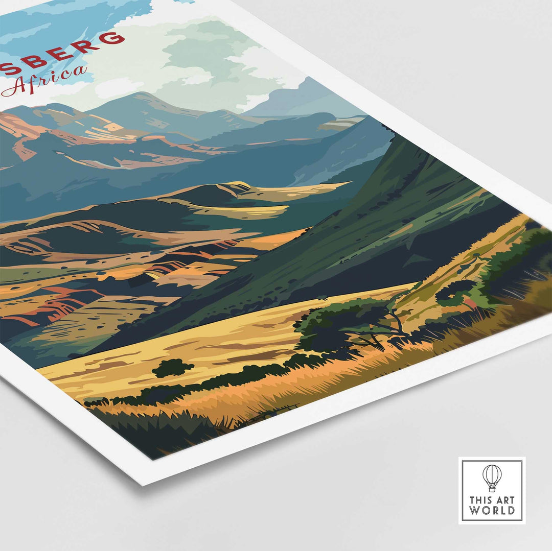 Drakensberg Travel Poster-This Art World
