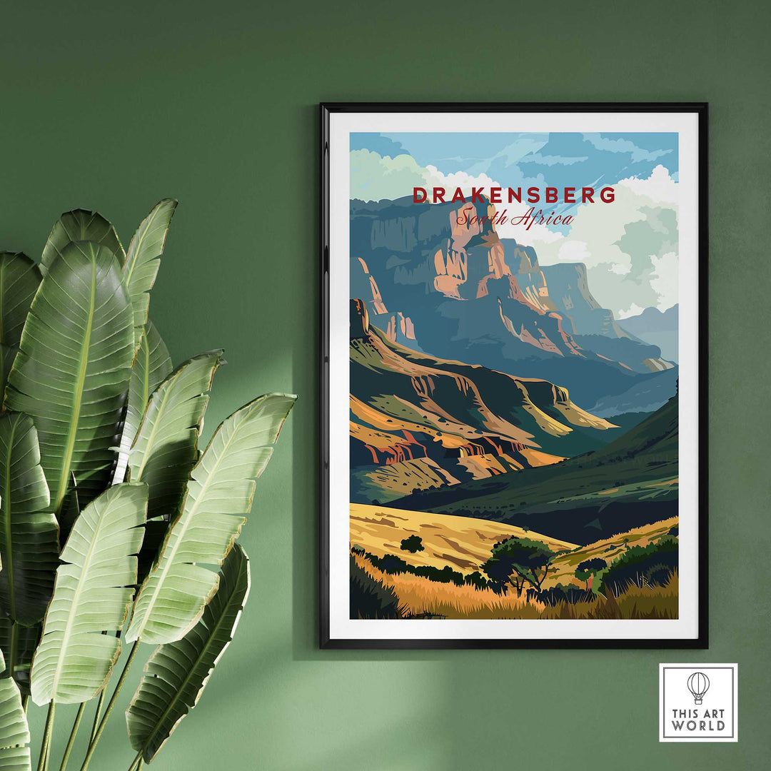 Drakensberg Travel Poster-This Art World