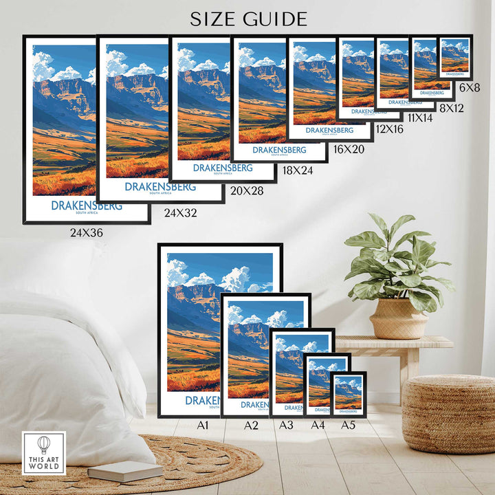 Drakensberg Wall Art-This Art World