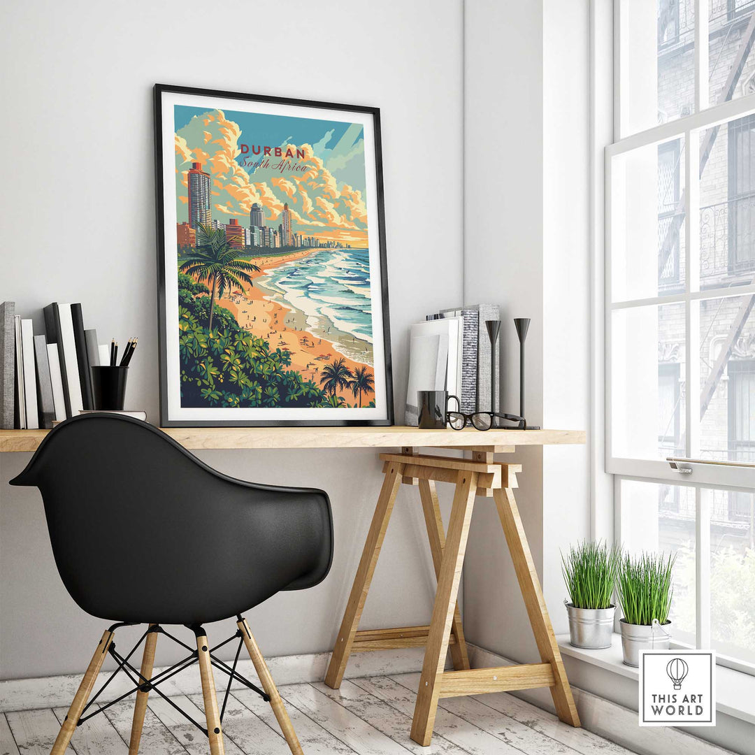Durban South Africa Poster-This Art World