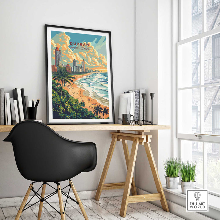 Durban South Africa Poster-This Art World