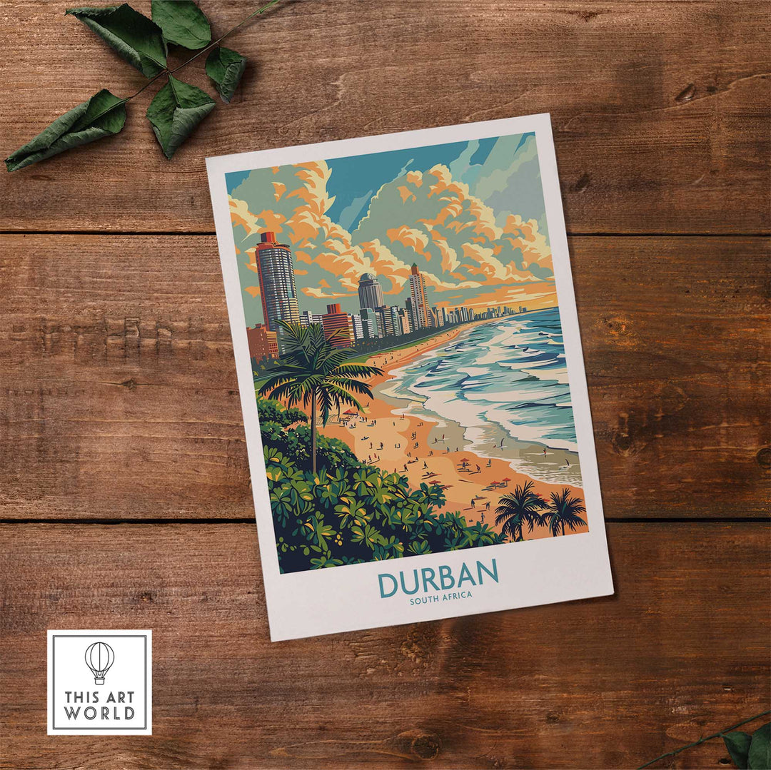 Durban Travel Print South Africa-This Art World