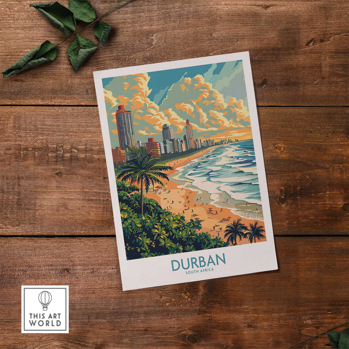 Durban Travel Print South Africa-This Art World