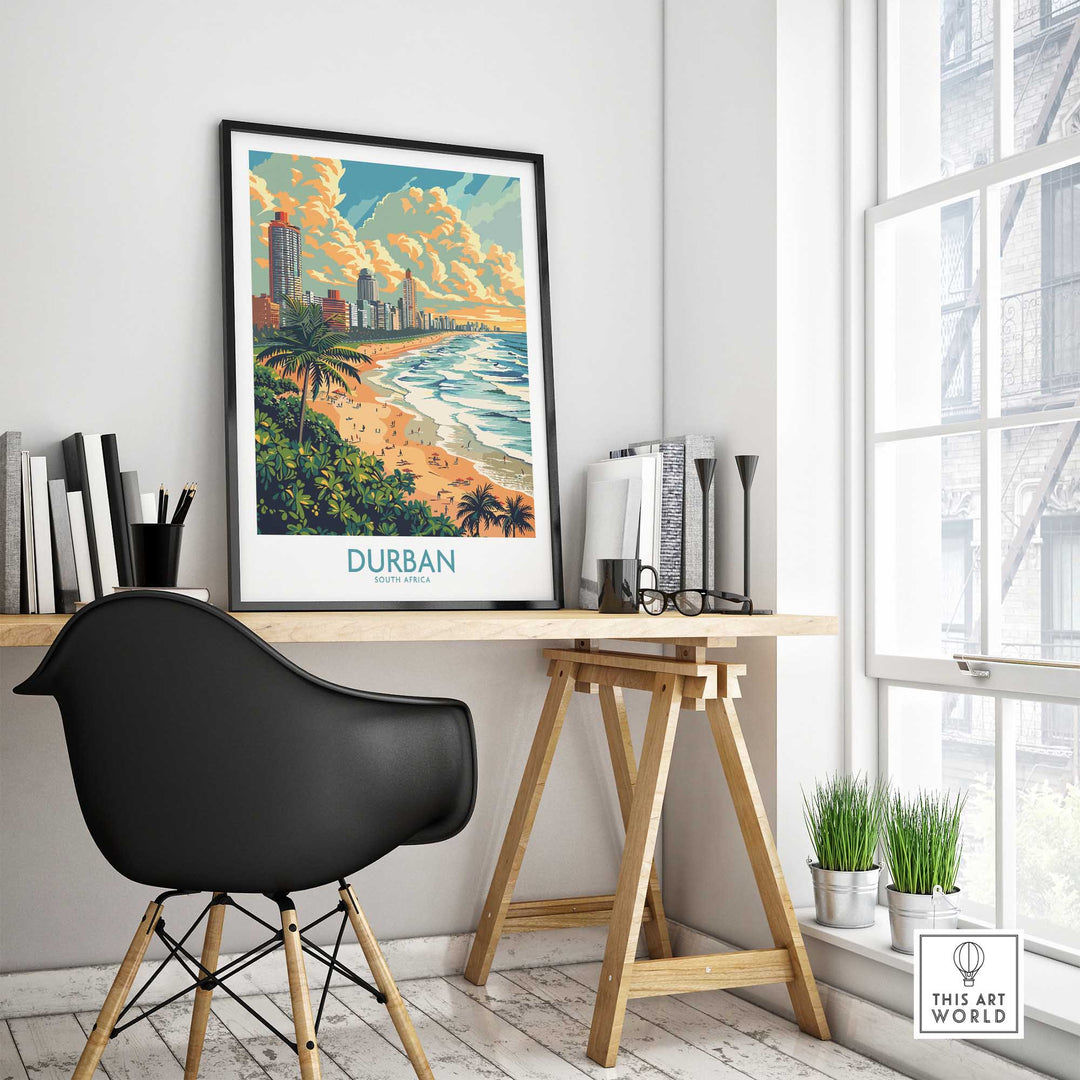 Durban Travel Print South Africa-This Art World