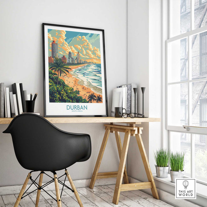 Durban Travel Print South Africa-This Art World