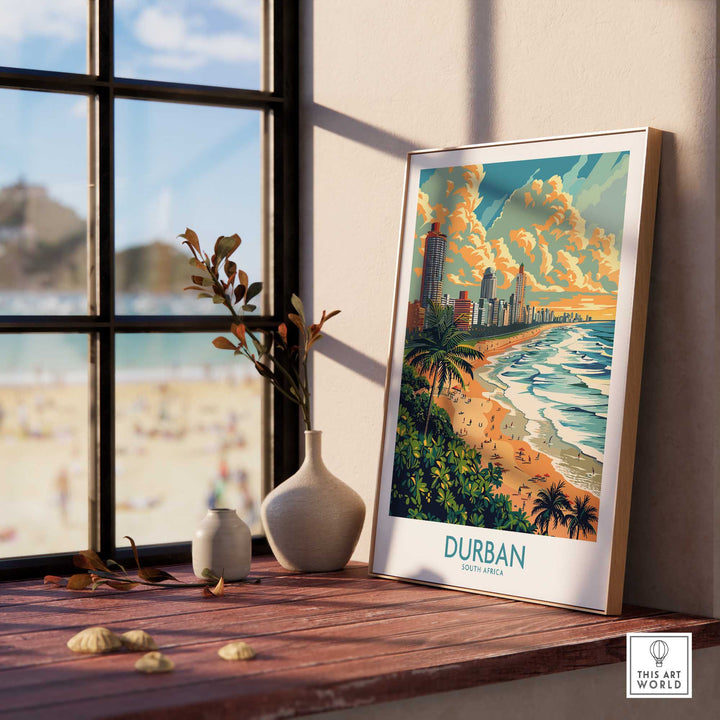 Durban Travel Print South Africa-This Art World