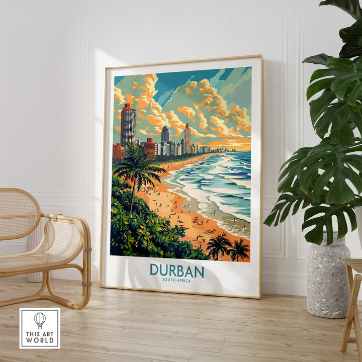 Durban Travel Print South Africa-This Art World