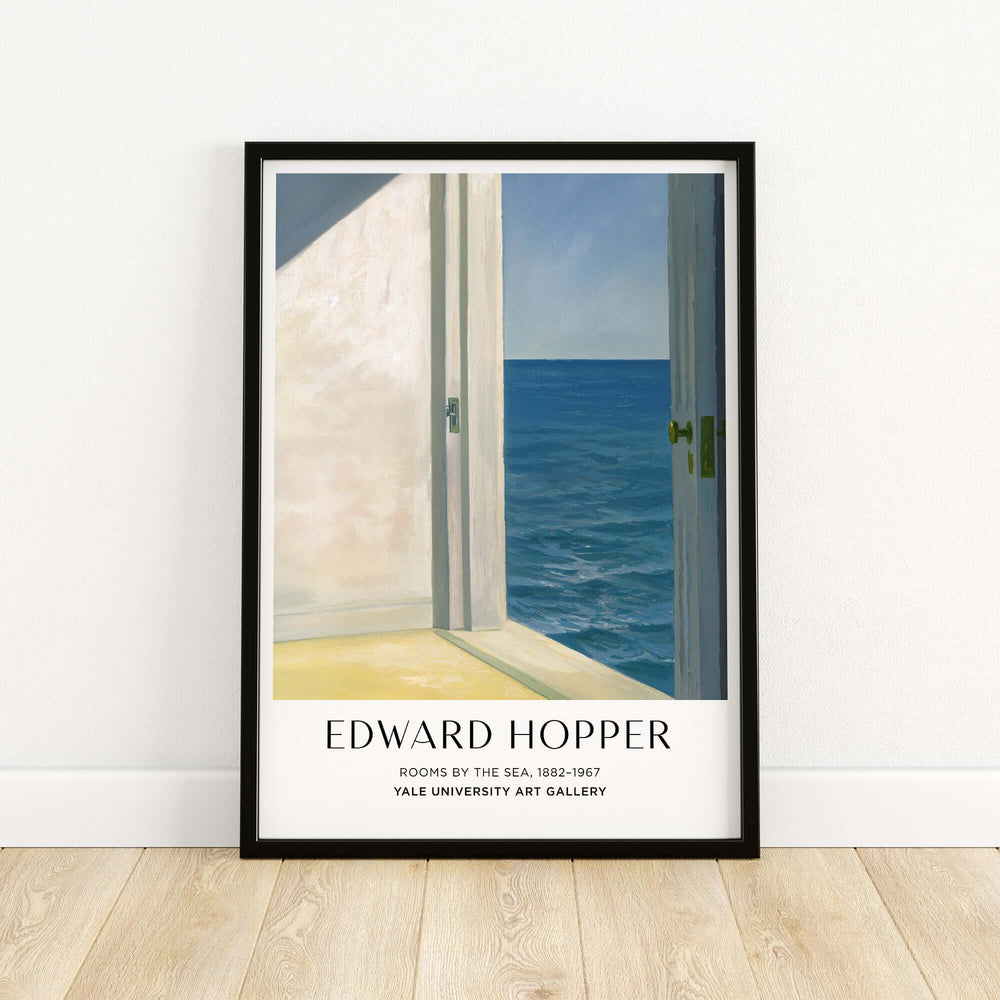 Edward Hopper Rooms by the Sea 1951 art print poster featuring a sunlit room and ocean view.