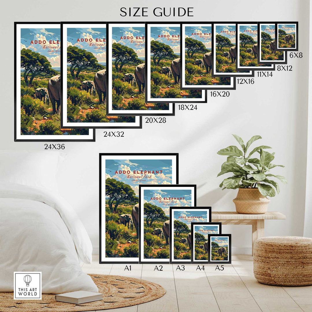 Elephants Poster Addo Elephant National Park-This Art World