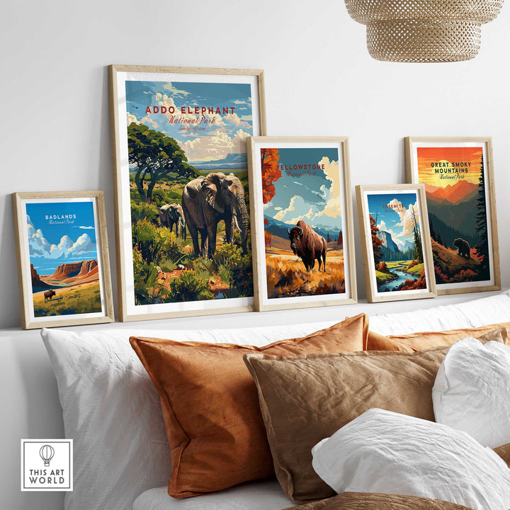 Elephants Poster Addo Elephant National Park-This Art World