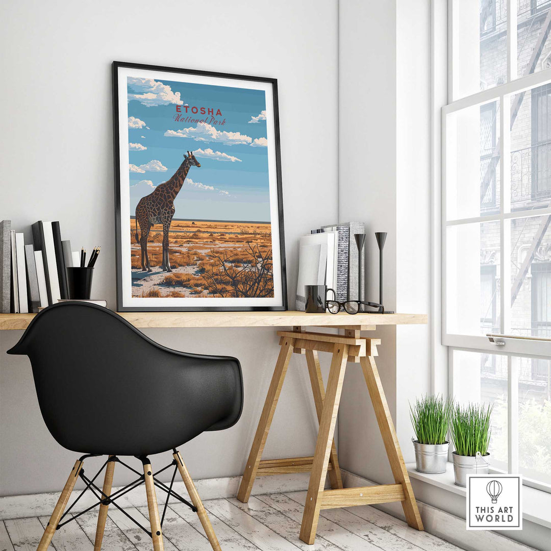 Etosha Poster Namibia-This Art World