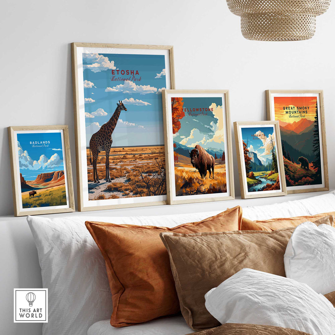 Etosha Poster Namibia-This Art World