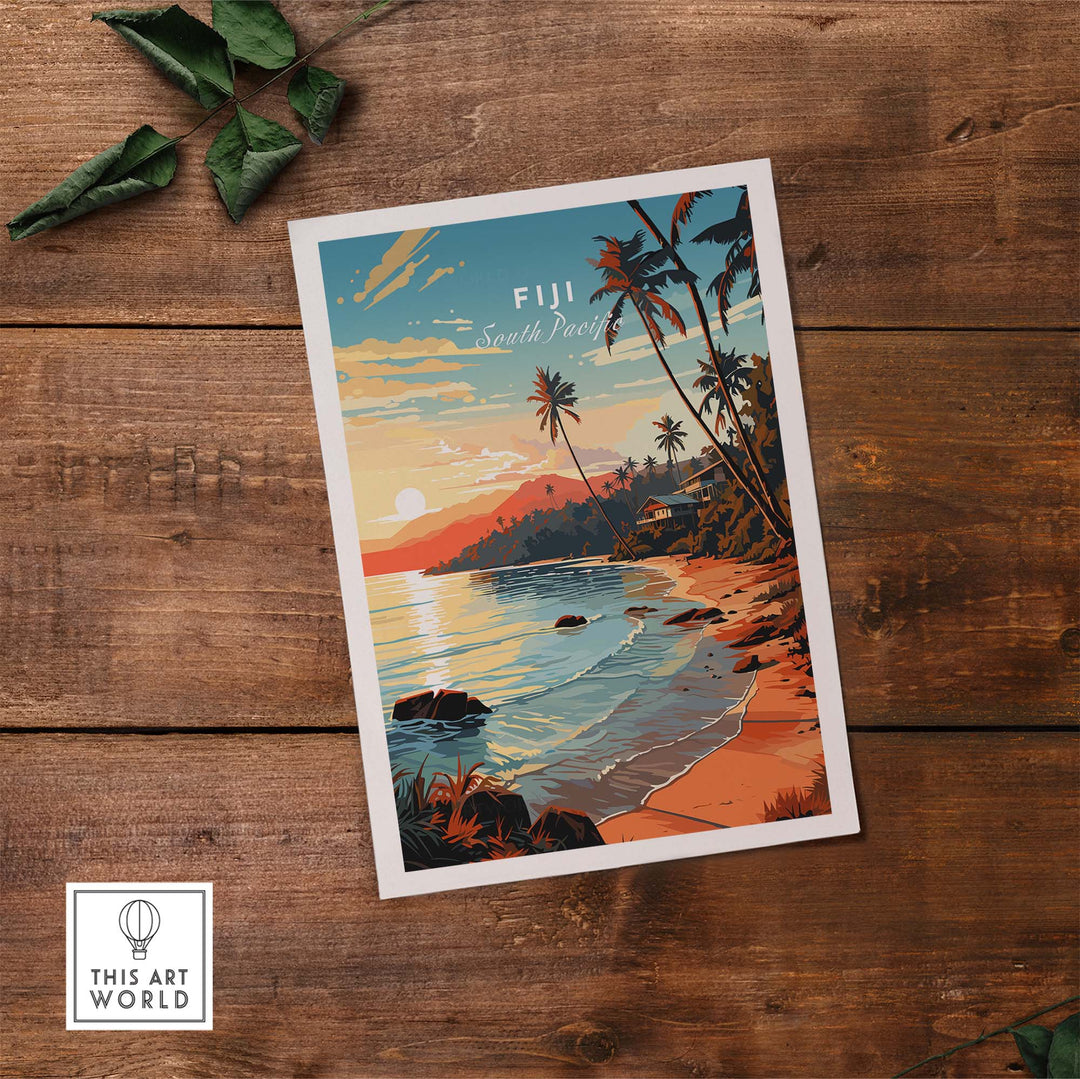 Fiji Travel Poster part of our best collection or travel posters and prints - This Art World
