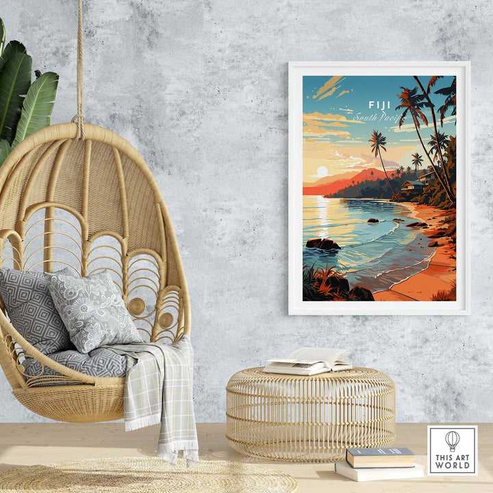 Fiji Travel Poster part of our best collection or travel posters and prints - This Art World