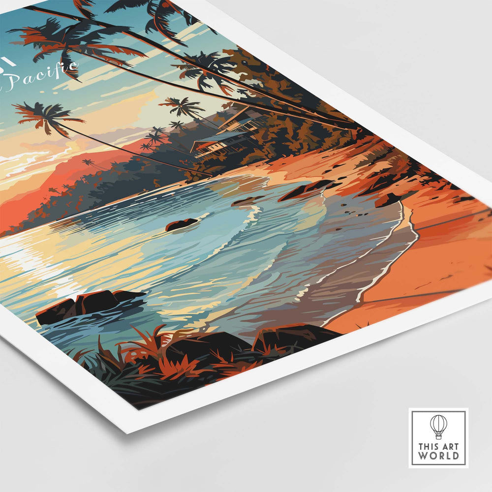 Fiji Travel Poster part of our best collection or travel posters and prints - This Art World