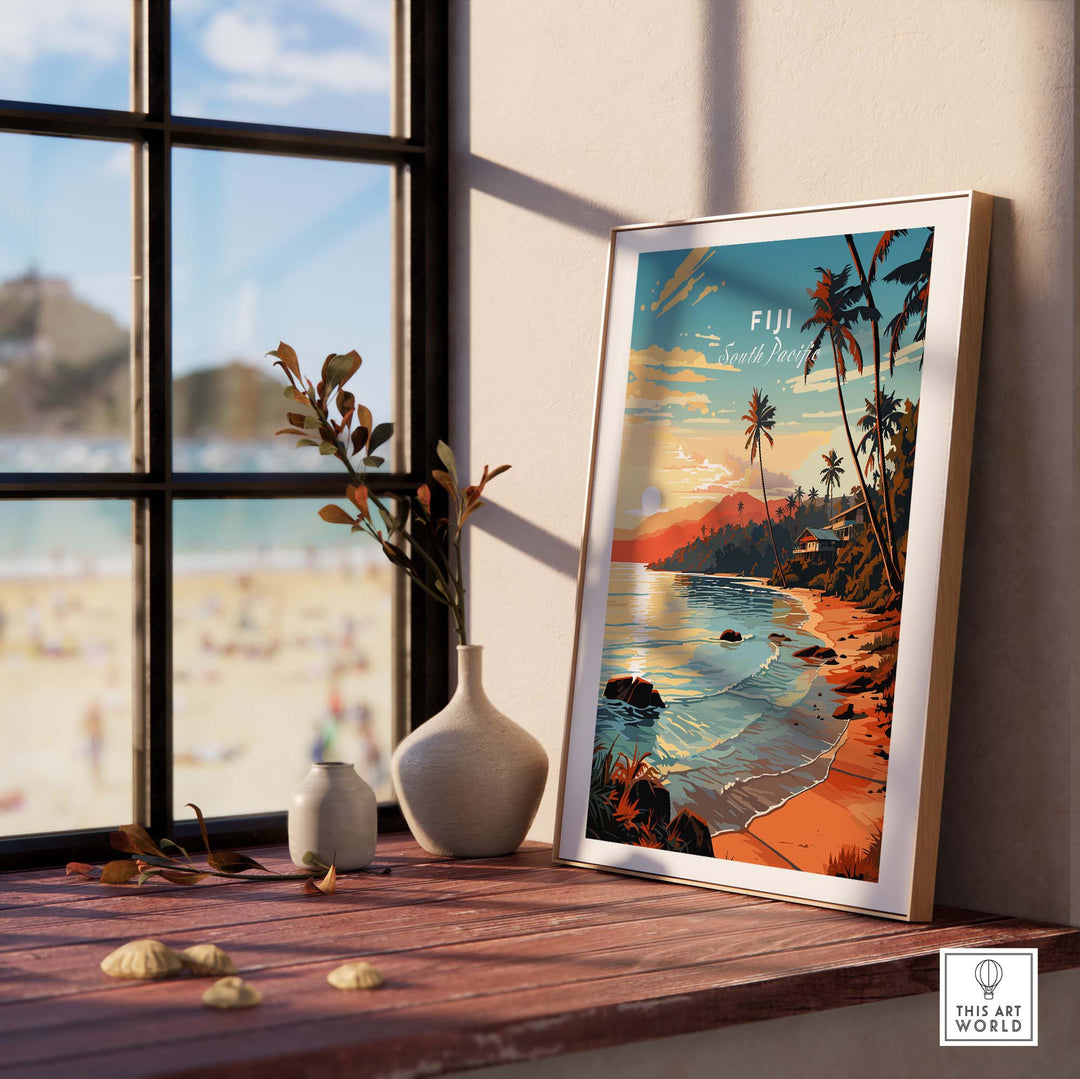Fiji Travel Poster part of our best collection or travel posters and prints - This Art World