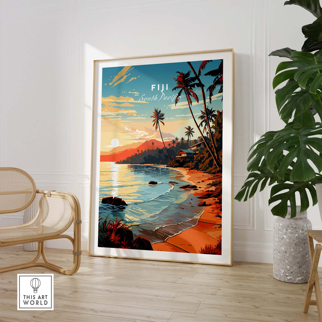 Fiji Travel Poster part of our best collection or travel posters and prints - This Art World