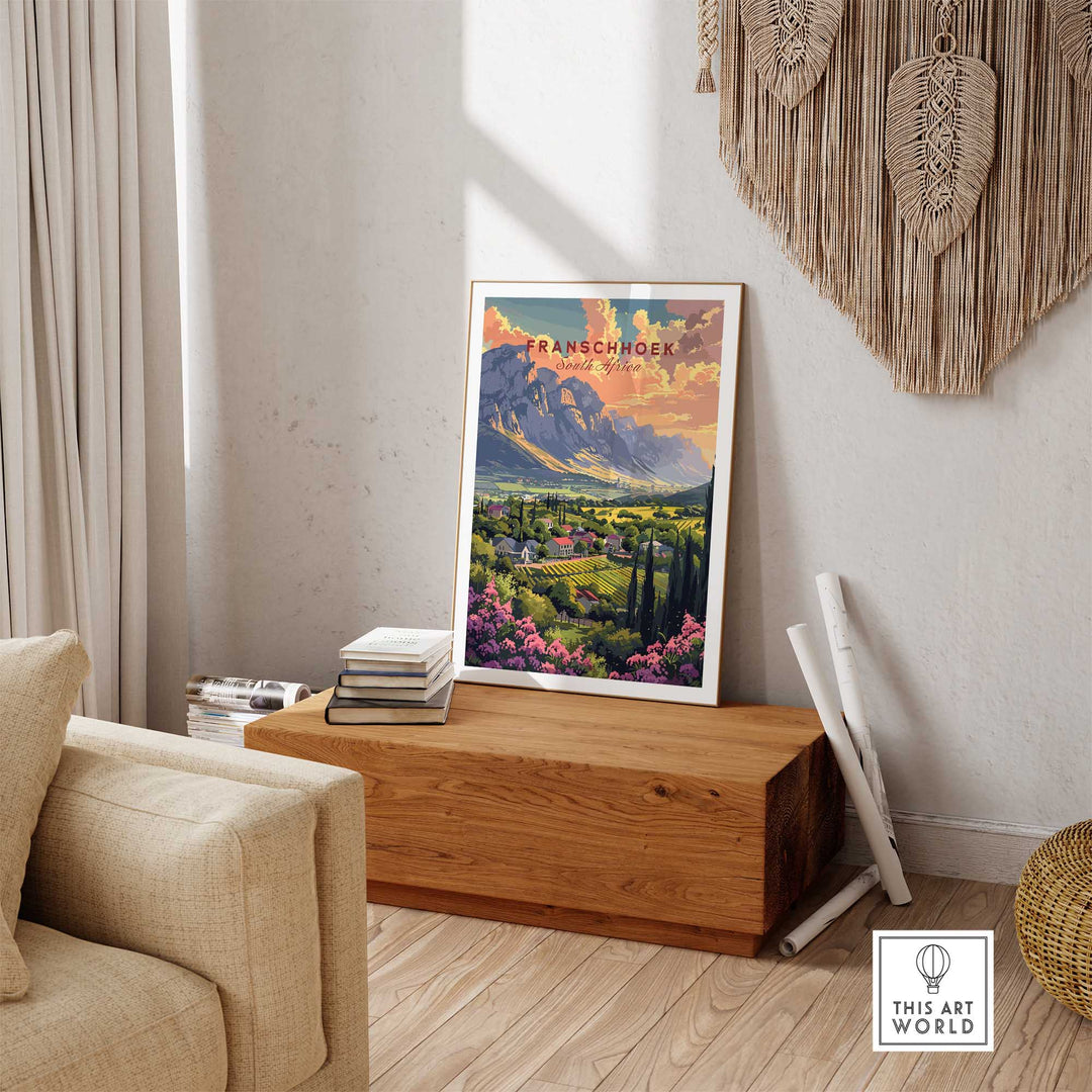 Franschhoek South Africa Poster-This Art World