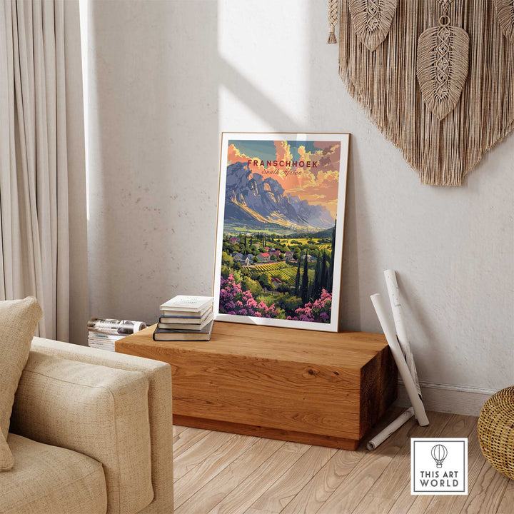 Franschhoek South Africa Poster-This Art World
