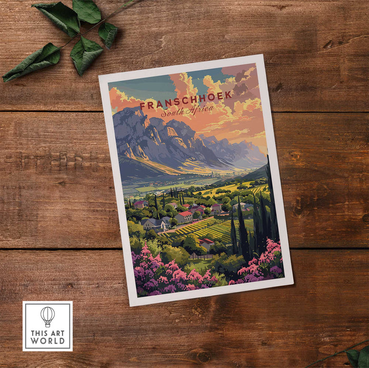 Franschhoek South Africa Poster-This Art World