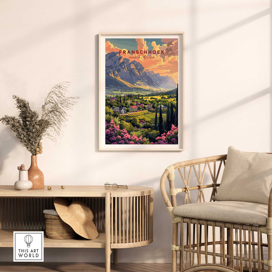 Franschhoek South Africa Poster-This Art World