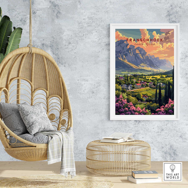 Franschhoek South Africa Poster-This Art World