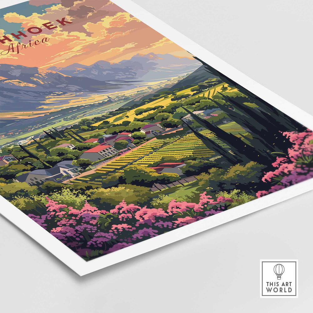 Franschhoek South Africa Poster-This Art World