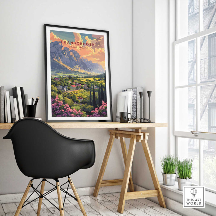 Franschhoek South Africa Poster-This Art World