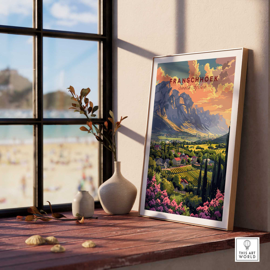 Franschhoek South Africa Poster-This Art World