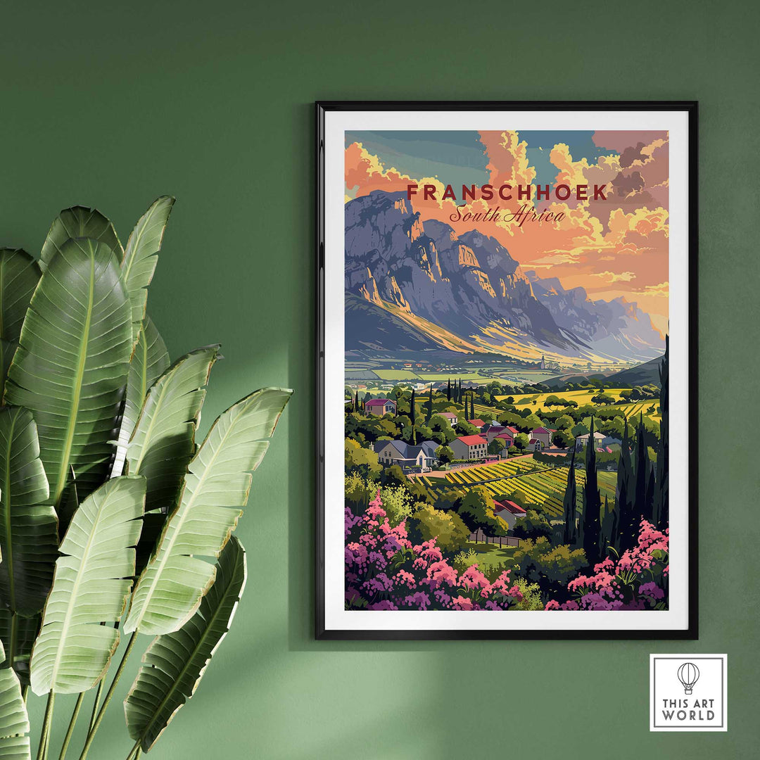 Franschhoek South Africa Poster-This Art World