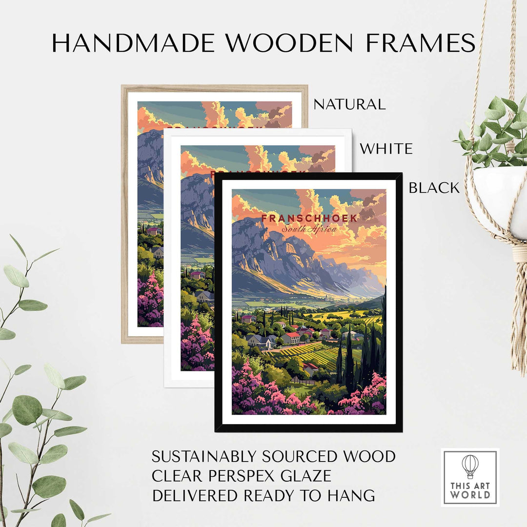 Franschhoek South Africa Poster-This Art World