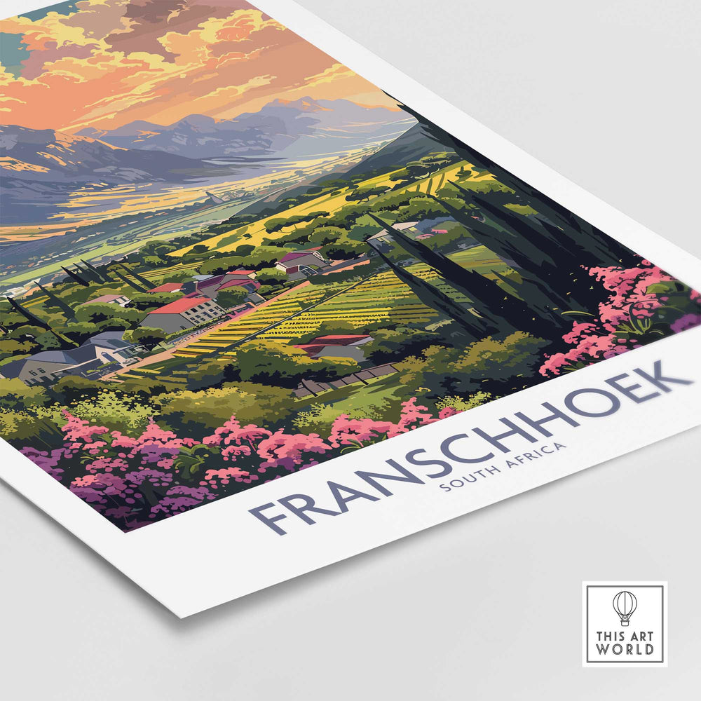 Franschhoek Travel Poster-This Art World