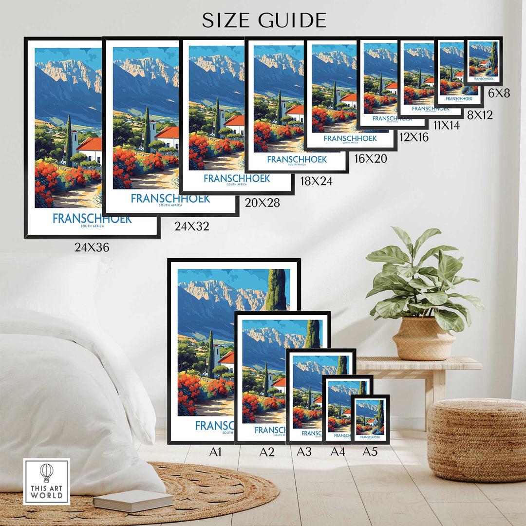 Franschhoek Wall Art Print-This Art World