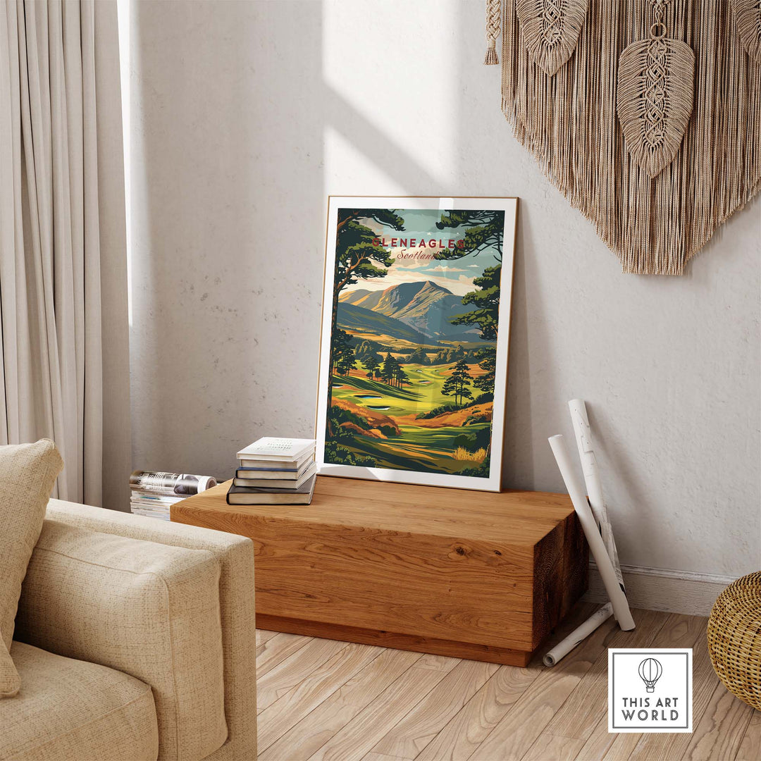 Gleneagles Golf Print Scotland part of our best collection or travel posters and prints - ThisArtWorld