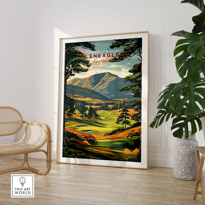 Gleneagles Golf Print Scotland part of our best collection or travel posters and prints - ThisArtWorld