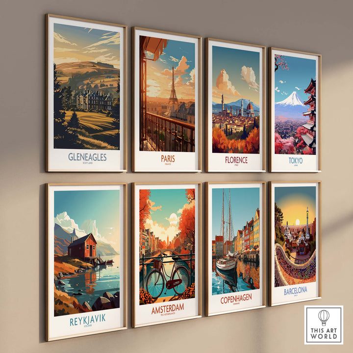 Gleneagles Scotland Golf Poster part of our best collection or travel posters and prints - ThisArtWorld