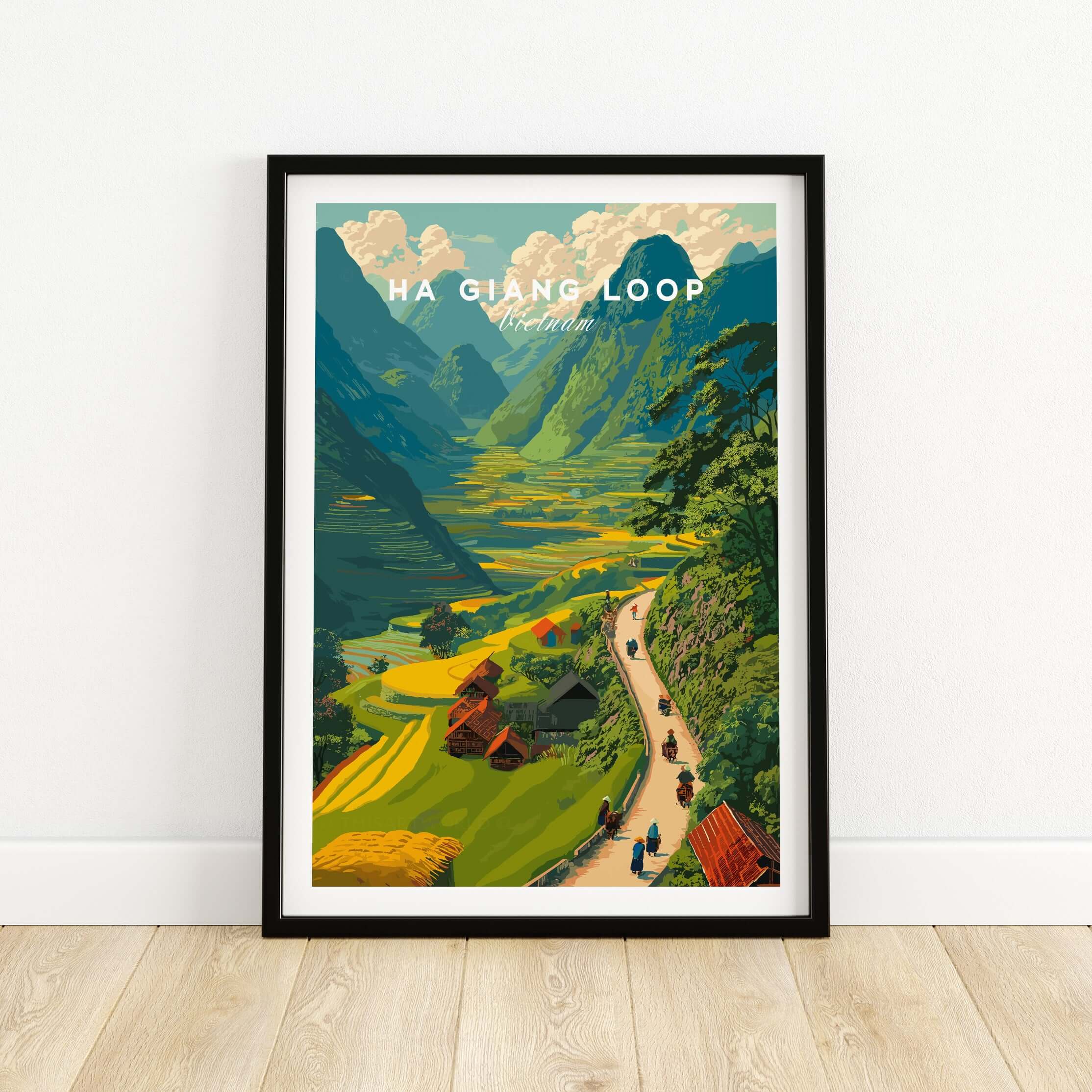 Ha Giang Loop Motorbikes Travel Print Poster – This Art World