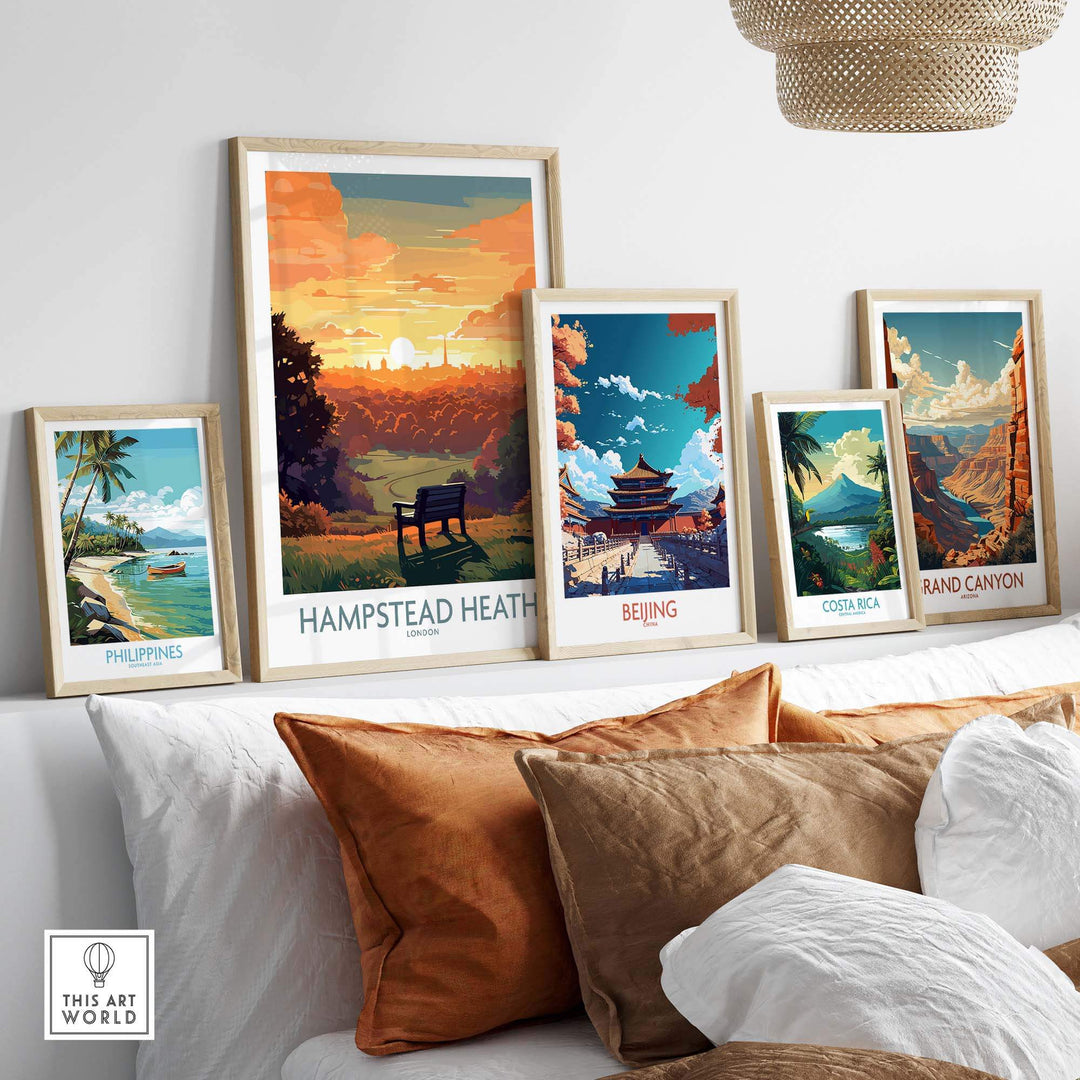 Hampstead Heath Poster view our best collection or travel posters and prints - ThisArtWorld